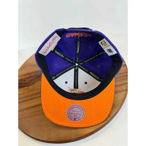Phoenix Suns Swingman Hat Cap Mitchell & Ness Hardwood Classic Snapback Mauve - Picture 7 of 14